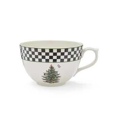 Christmas Tree Black & White Jumbo Cup