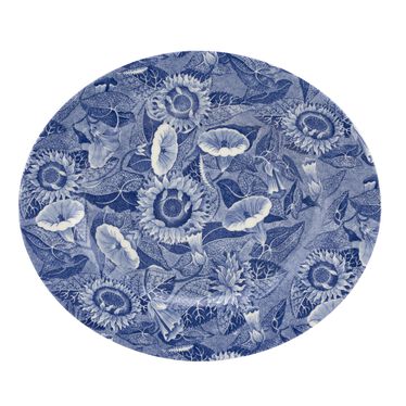 Blue Room Sunflower 14 Inch Oval Platter Blue Room Sunflower 14 Inch Oval Platter