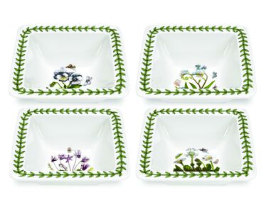 Botanic Garden Set of 4 Square Mini Bowls