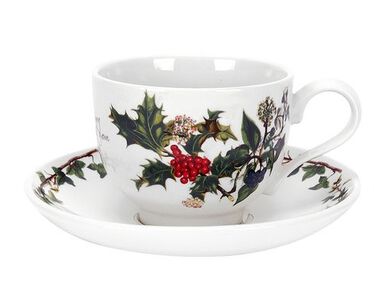 The Holly and The Ivy Teacup and Saucer Set