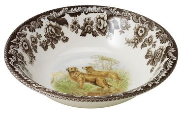 Woodland Ascot Cereal Bowl 8 Inch, Golden Retriever