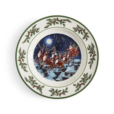 Christmas Tree 2025 Annual 10" Santa Plate Christmas Tree 2025 Annual 10" Santa Plate