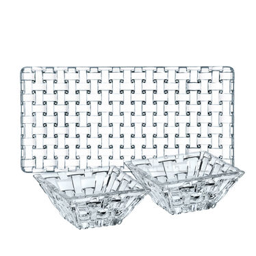 Bossa Nova Square 3 Piece Serving Set