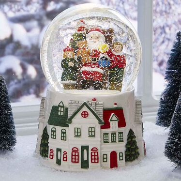 Christmas Tree Village Snowglobe
