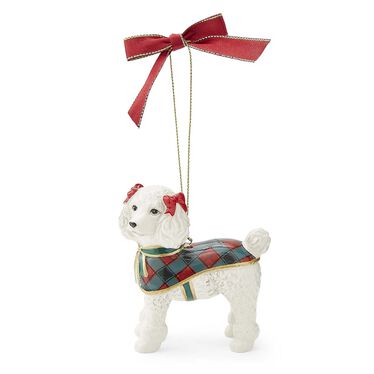 Christmas Tree French Poodle Ornament