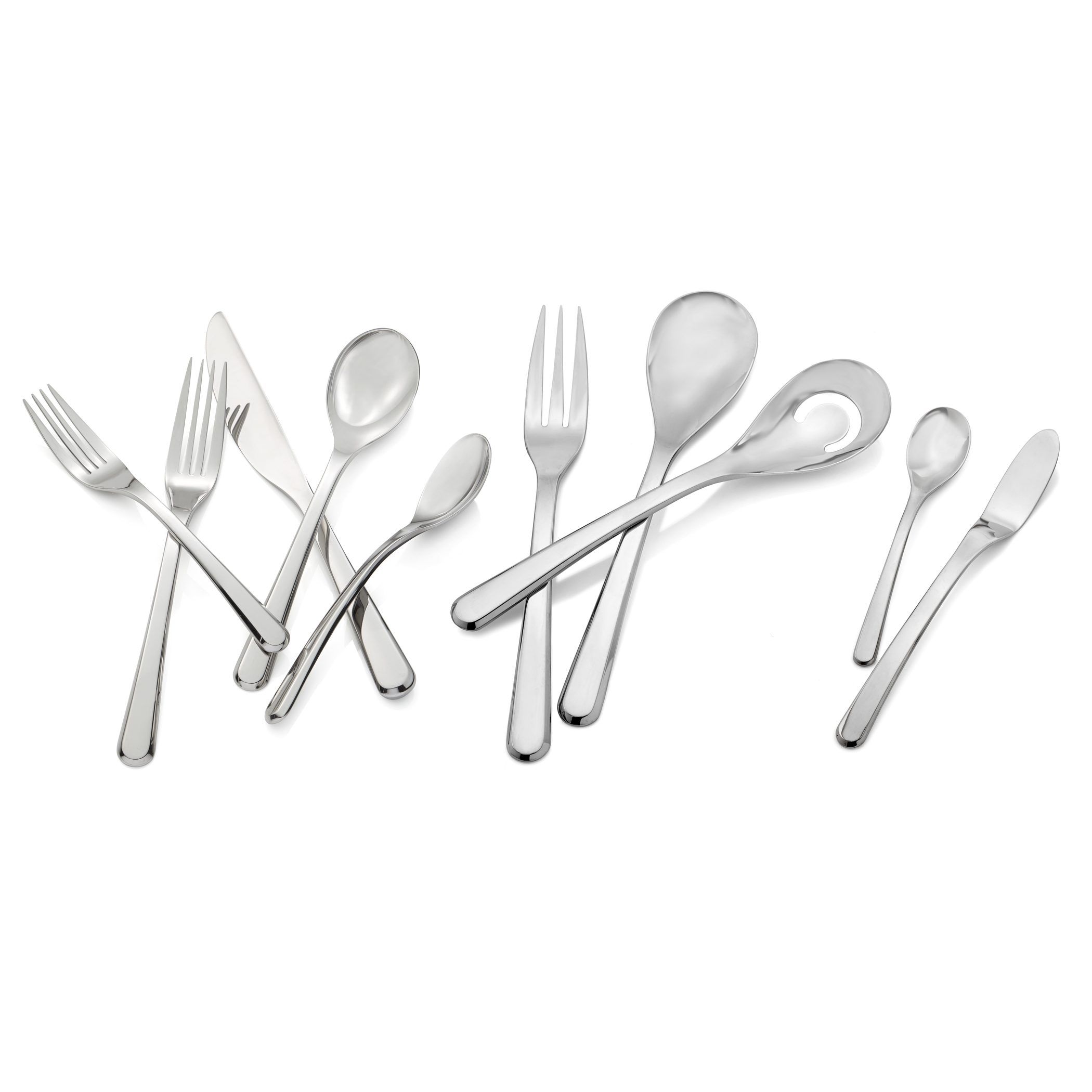 Aura 45-Piece Flatware Set image number null