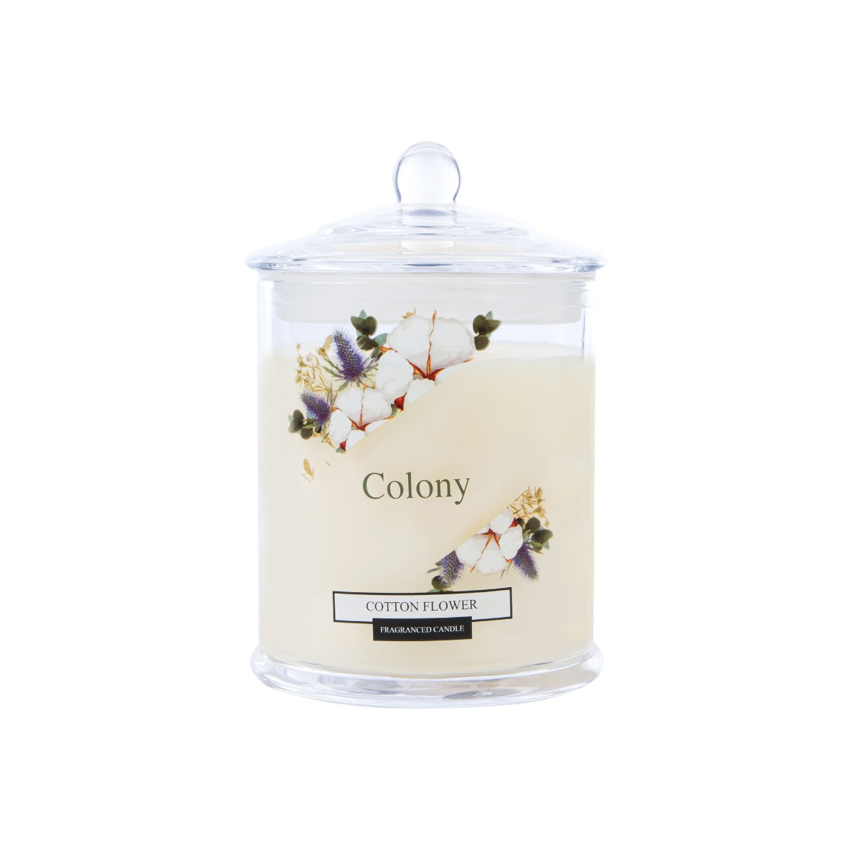 Colony Cotton Flower Candle Jar image number null