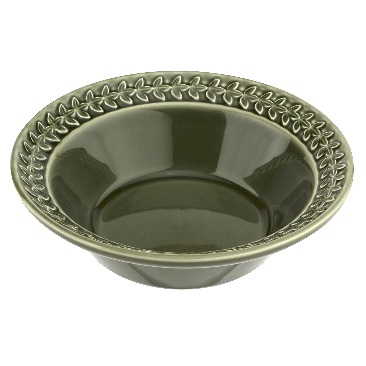 Botanic Garden Harmony Forest Green Cereal Bowl image number null