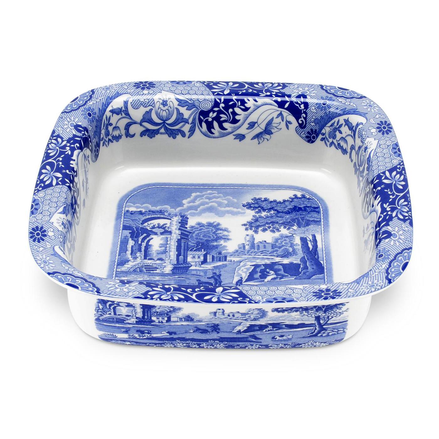 Blue Italian Square Dish image number null