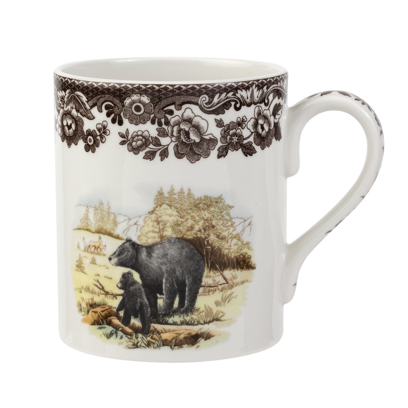 Woodland Mug 16 oz, Black Bear image number null