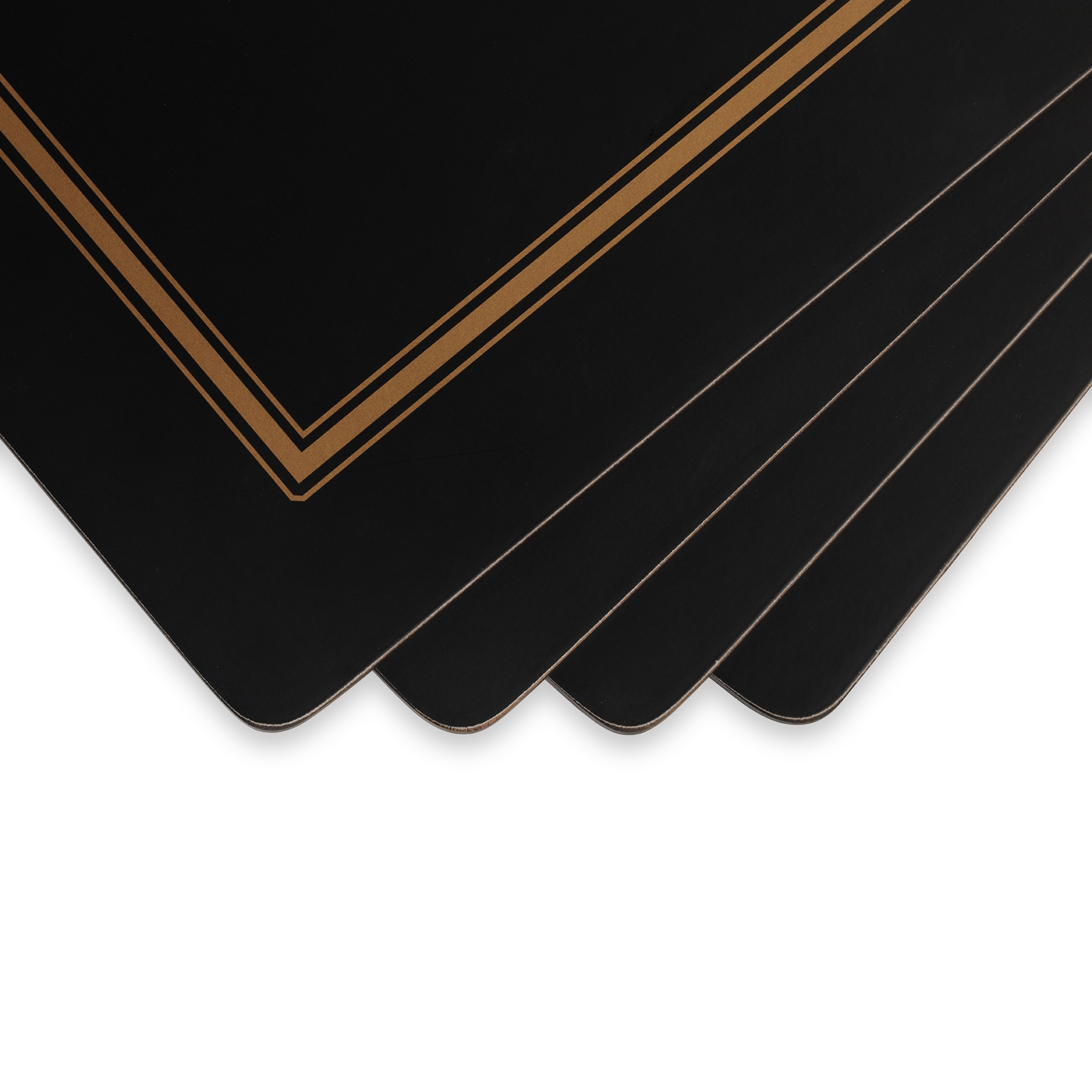 Classic Black Placemats Set of 4 image number null