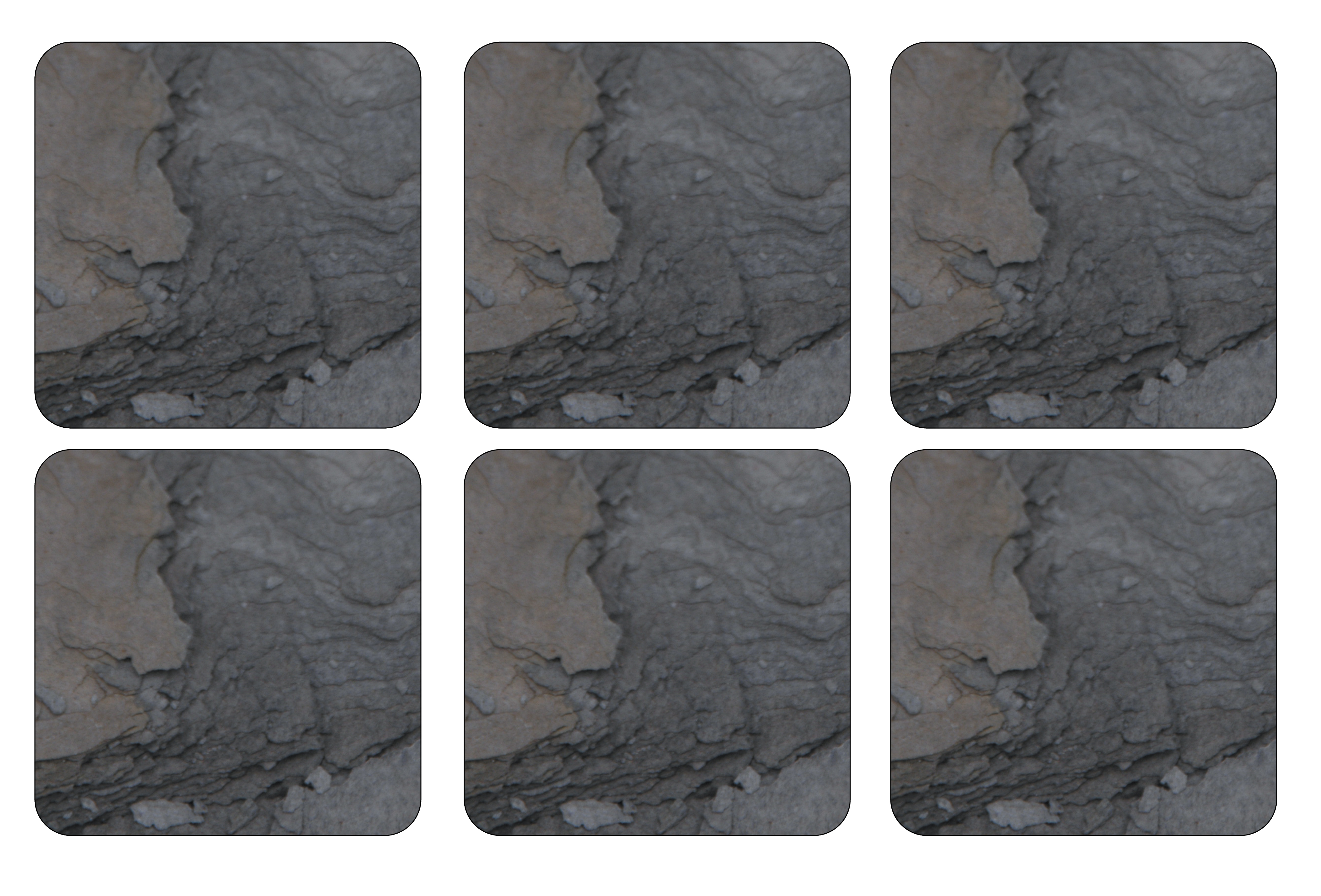 Midnight Slate Set of 6 Coasters image number null