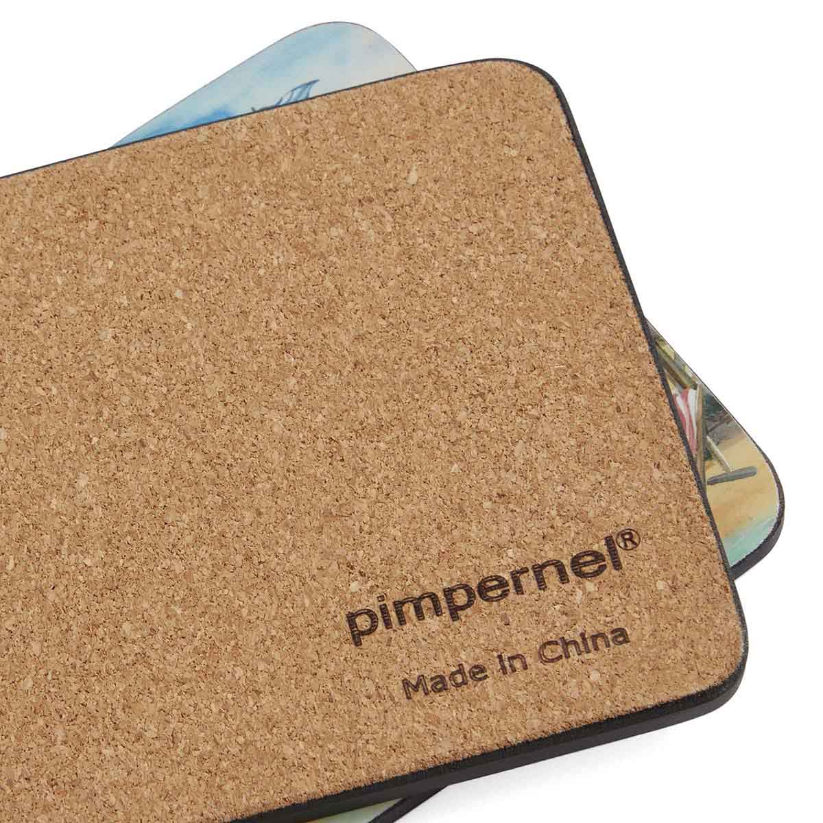 Beach Huts Set of 6 Coasters image number null