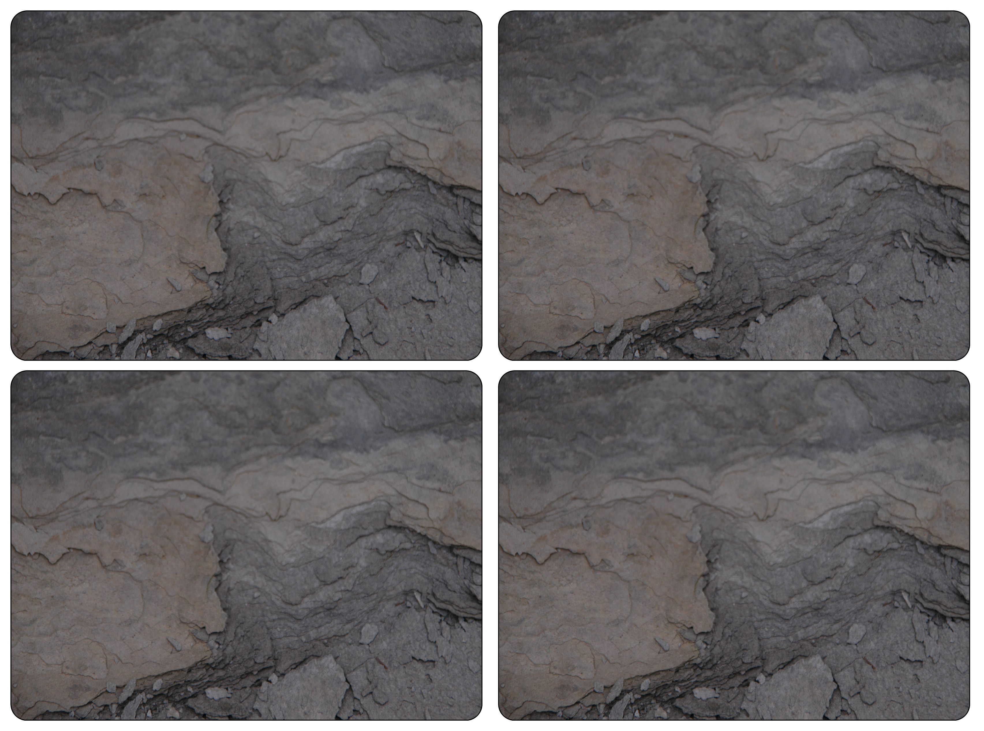 Midnight Slate Set of 4 Large Placemats image number null