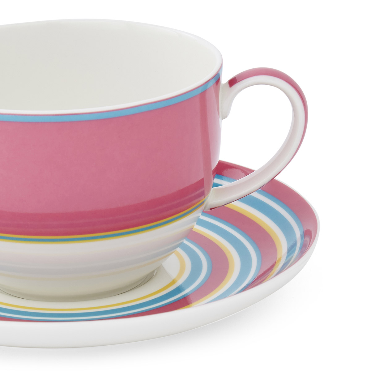 Kit Kemp Calypso Teacup & Saucer - Pink image number null