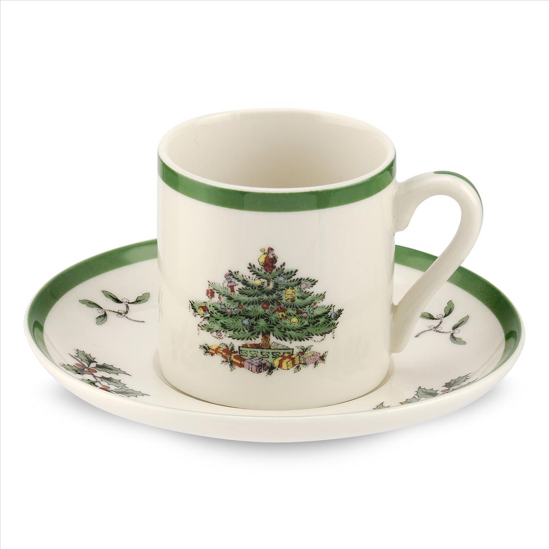 Christmas Tree Espresso Cups Set of 4 image number null
