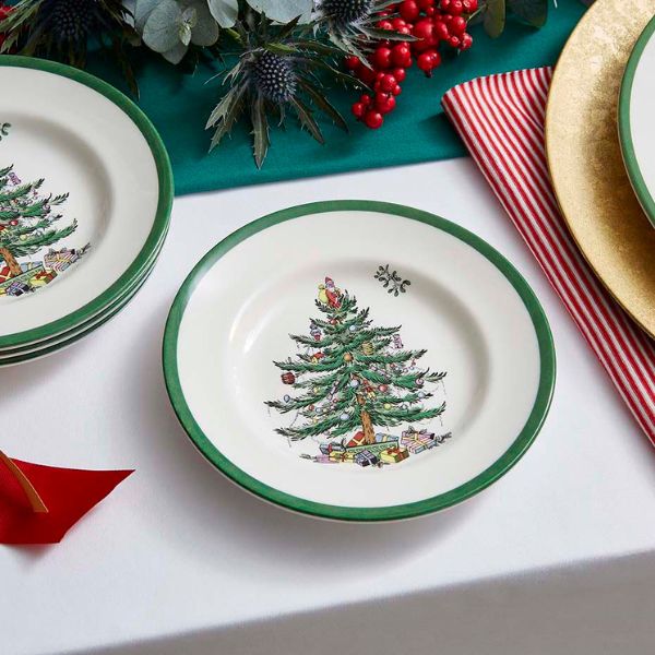 Christmas Tree Set of 4 Plates image number null