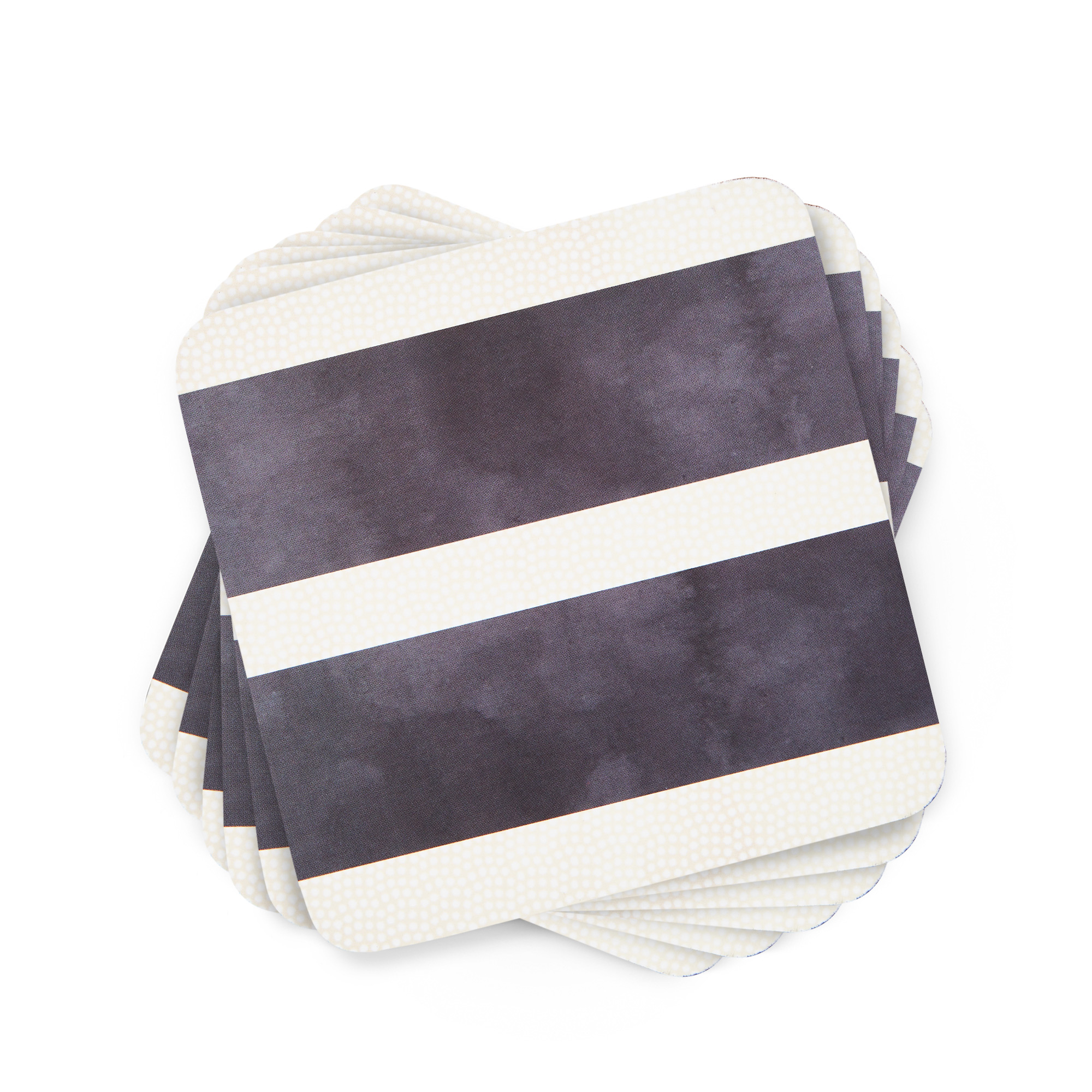 Mono Stripe Set of 6 Coasters image number null