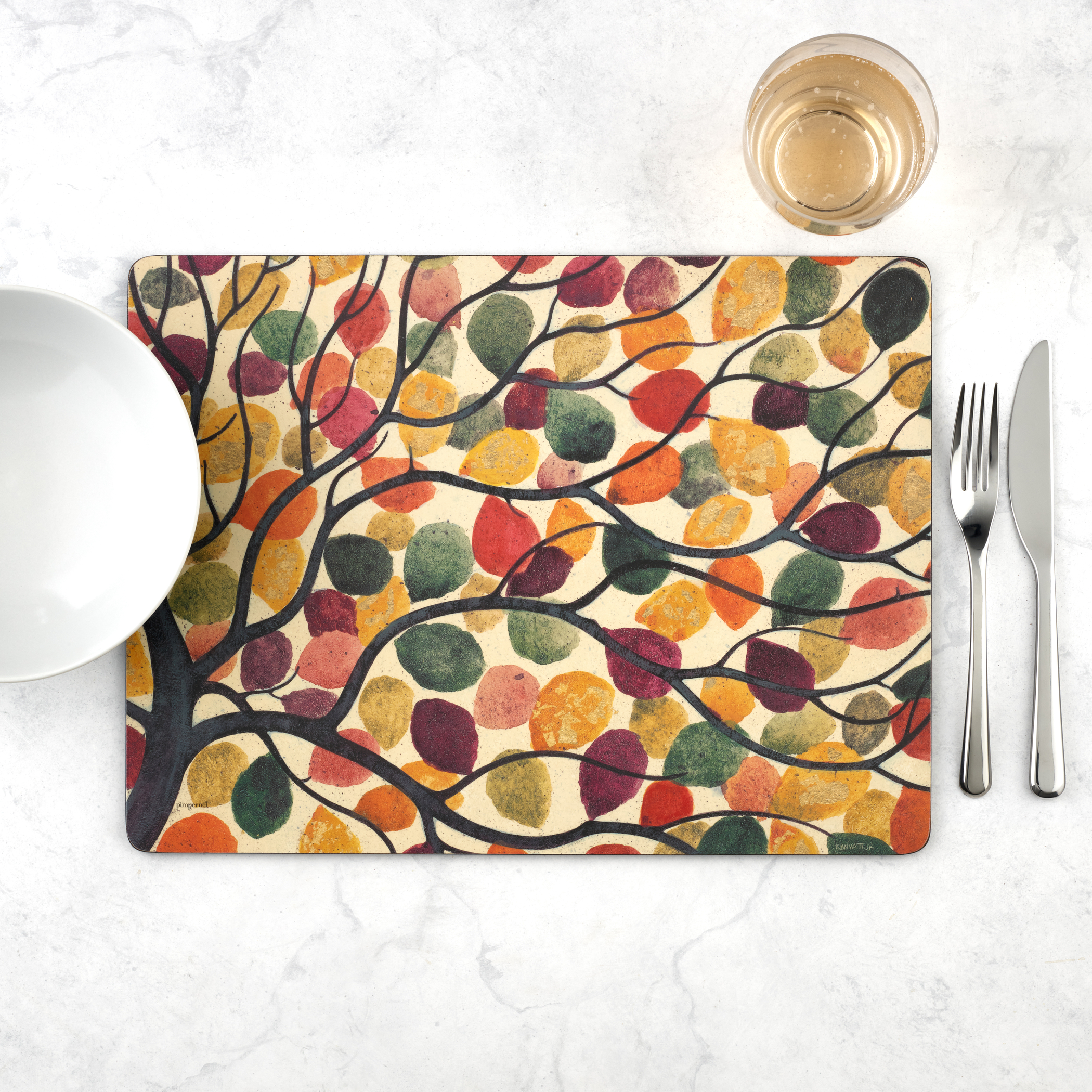 Dancing Branches Set of 4 Large Placemats image number null