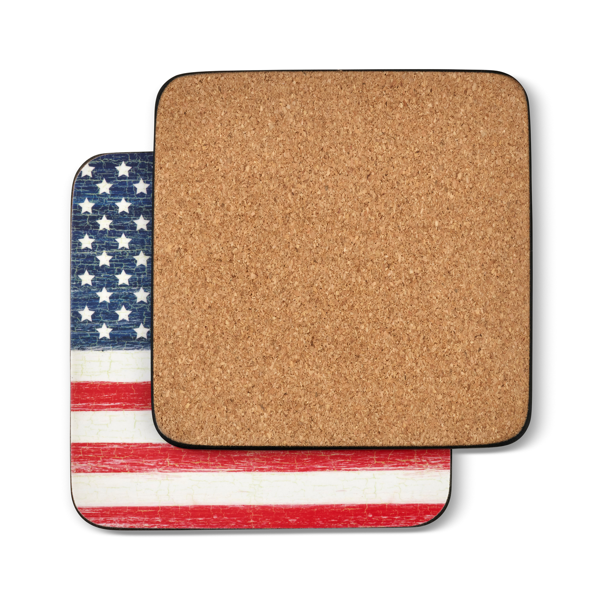 American Flag Set of 6 Coasters image number null