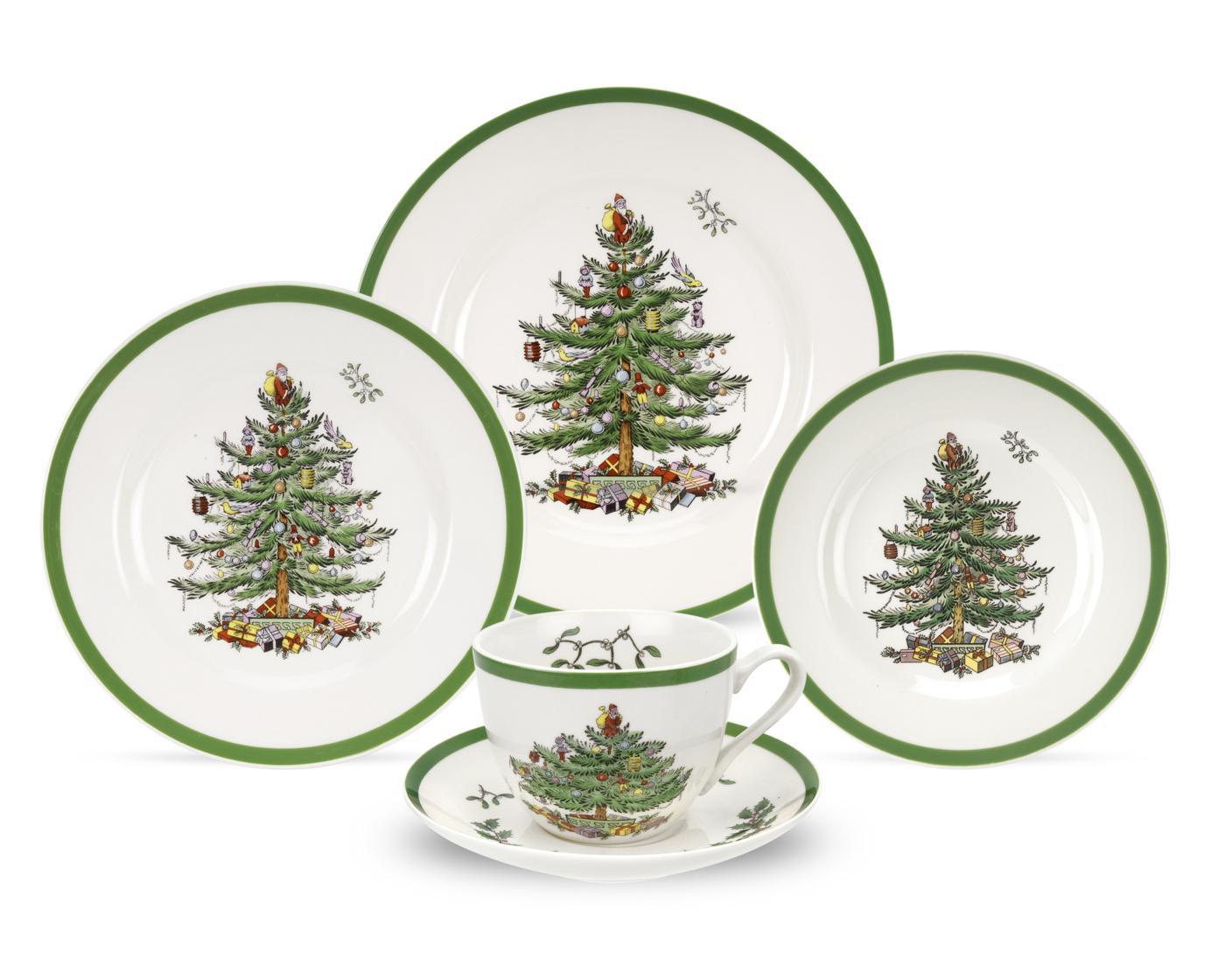 Spode Christmas Tree 5-Piece Placesetting image number 0