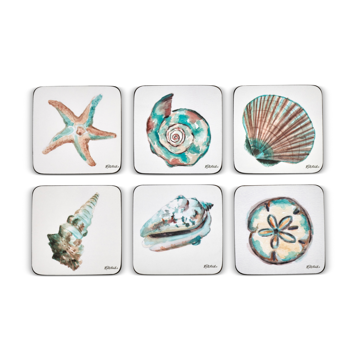 Coastal Shore Set of 6 Coasters image number null