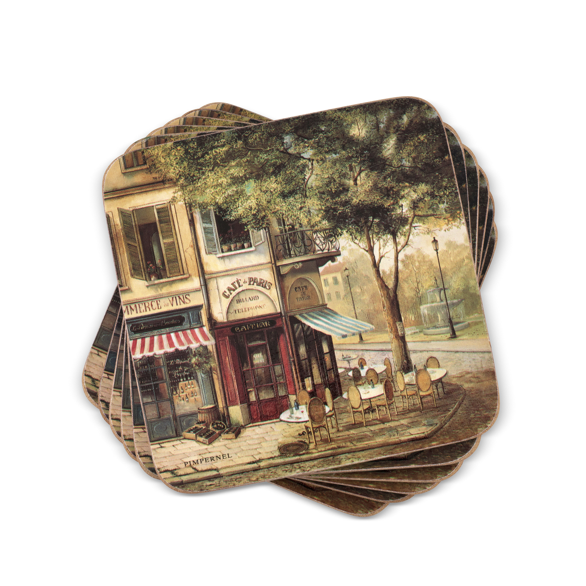 Pimpernel Parisian Scenes Coasters Set of 6 image number null