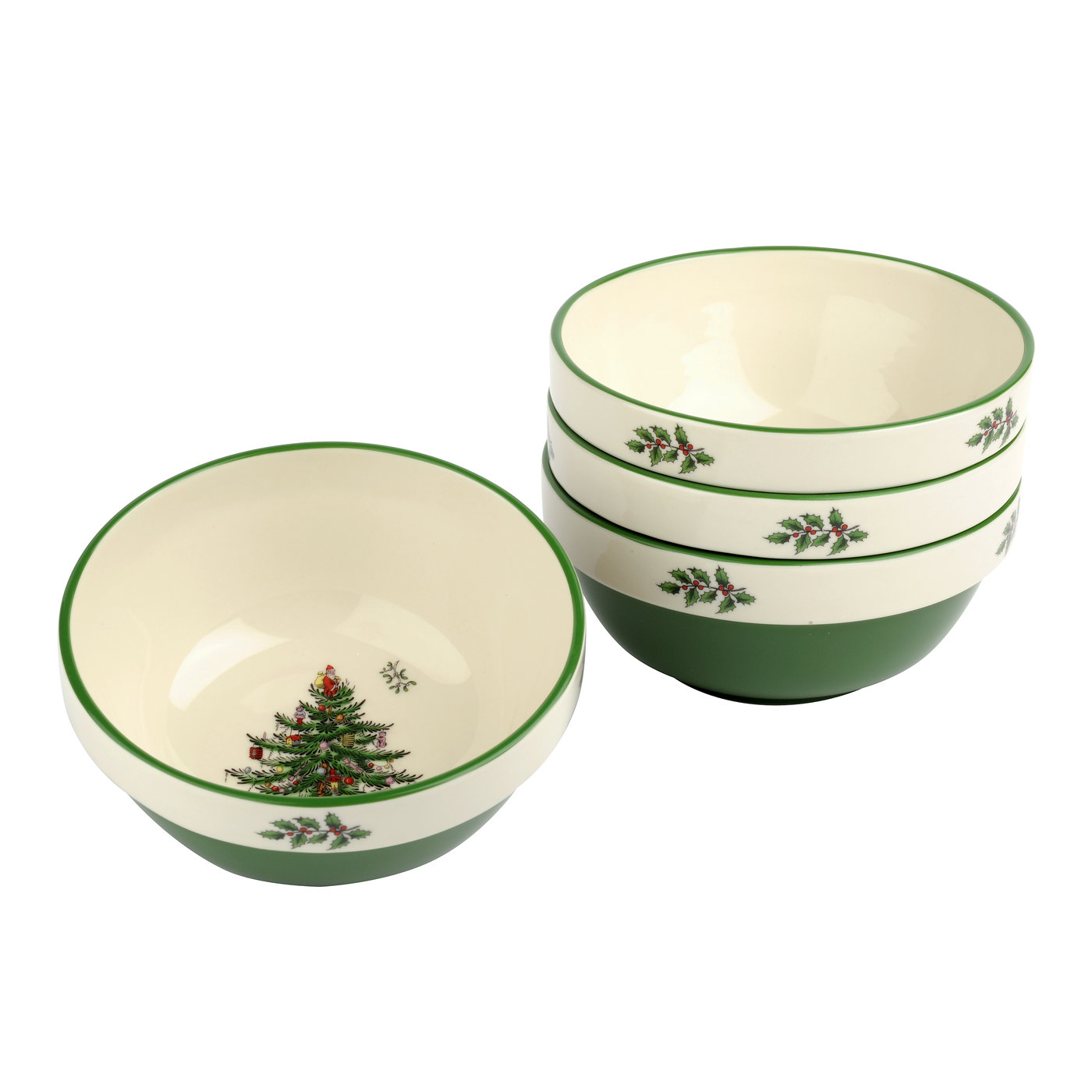Christmas Tree Stacking Bowls Set of 4 image number null