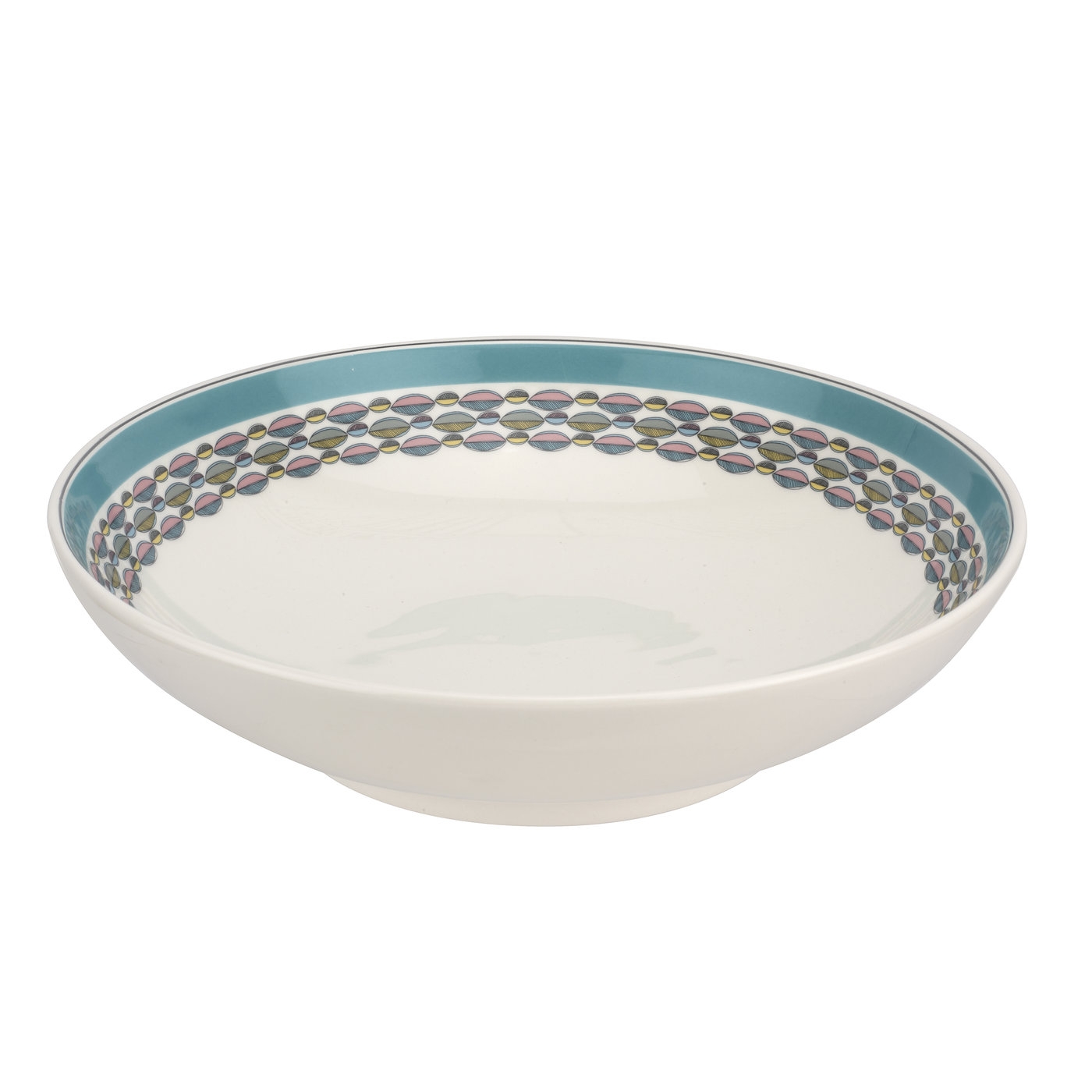 Westerly Turquoise 12.75 Inch Low Bowl image number null