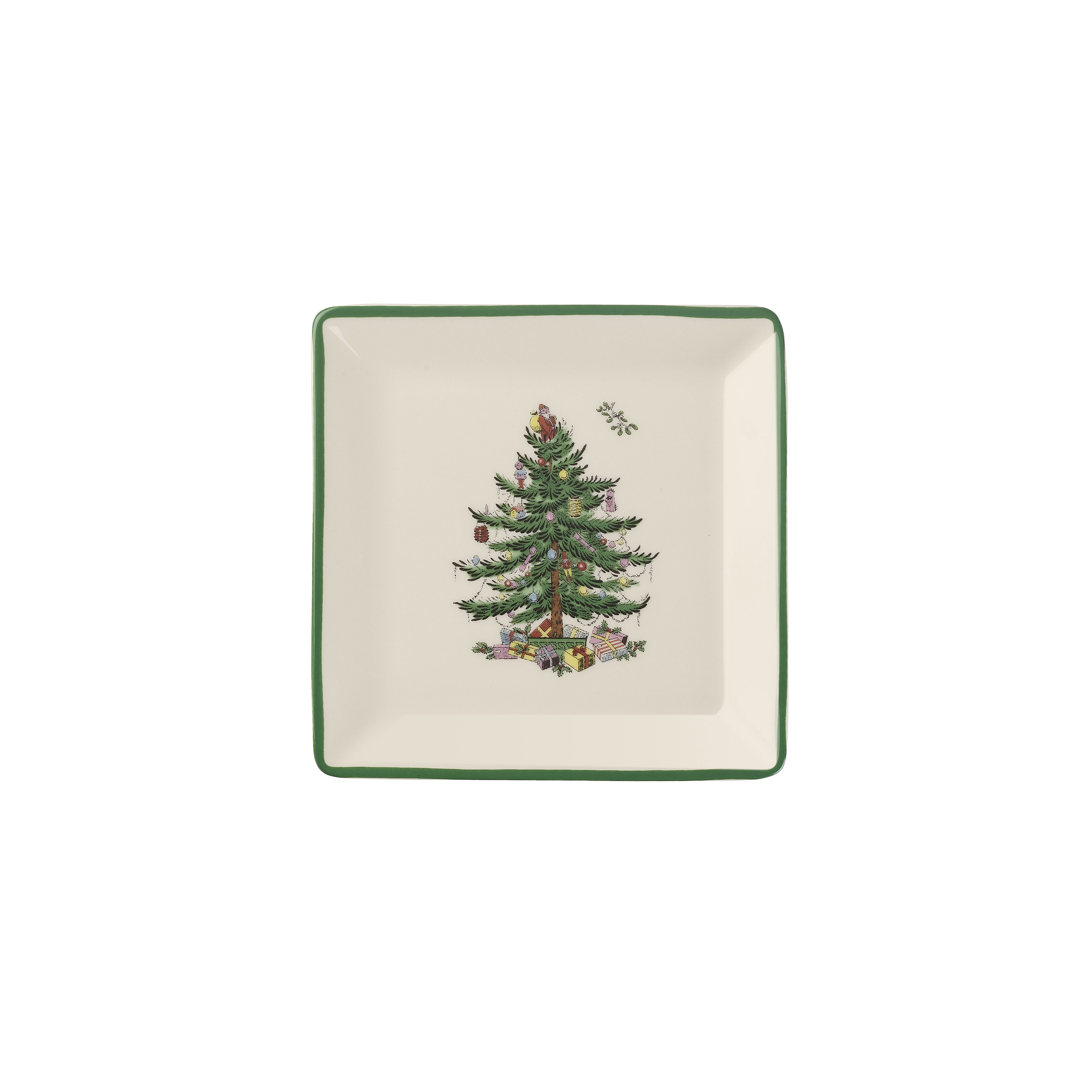 Spode Christmas Tree Square Tea Plate 