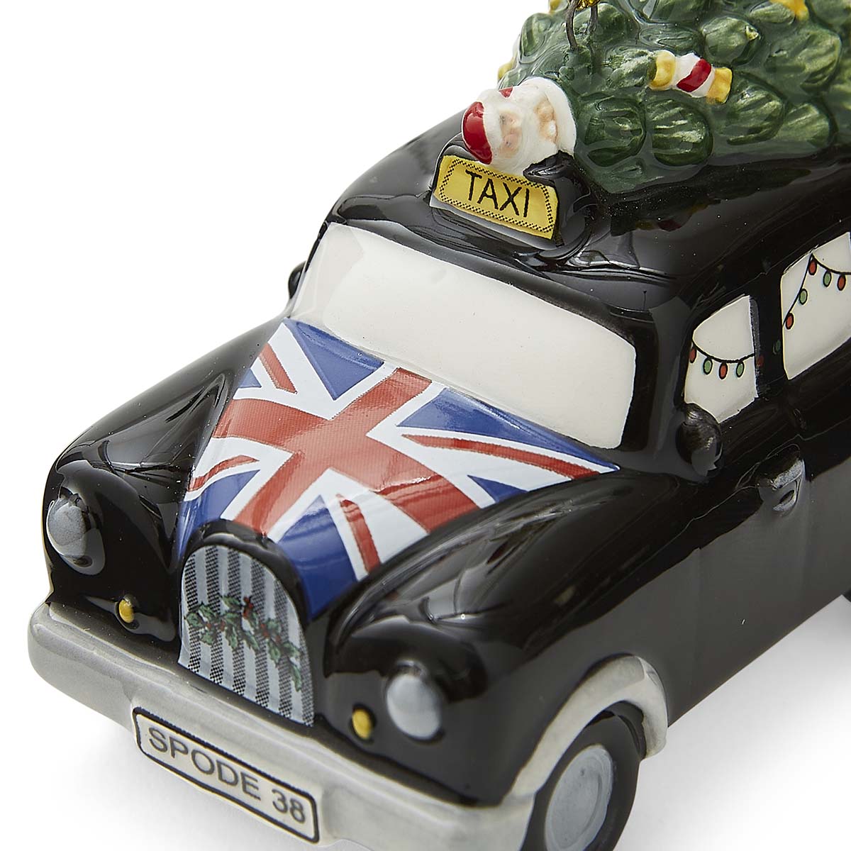 Christmas Tree Black Taxi Ornament image number null
