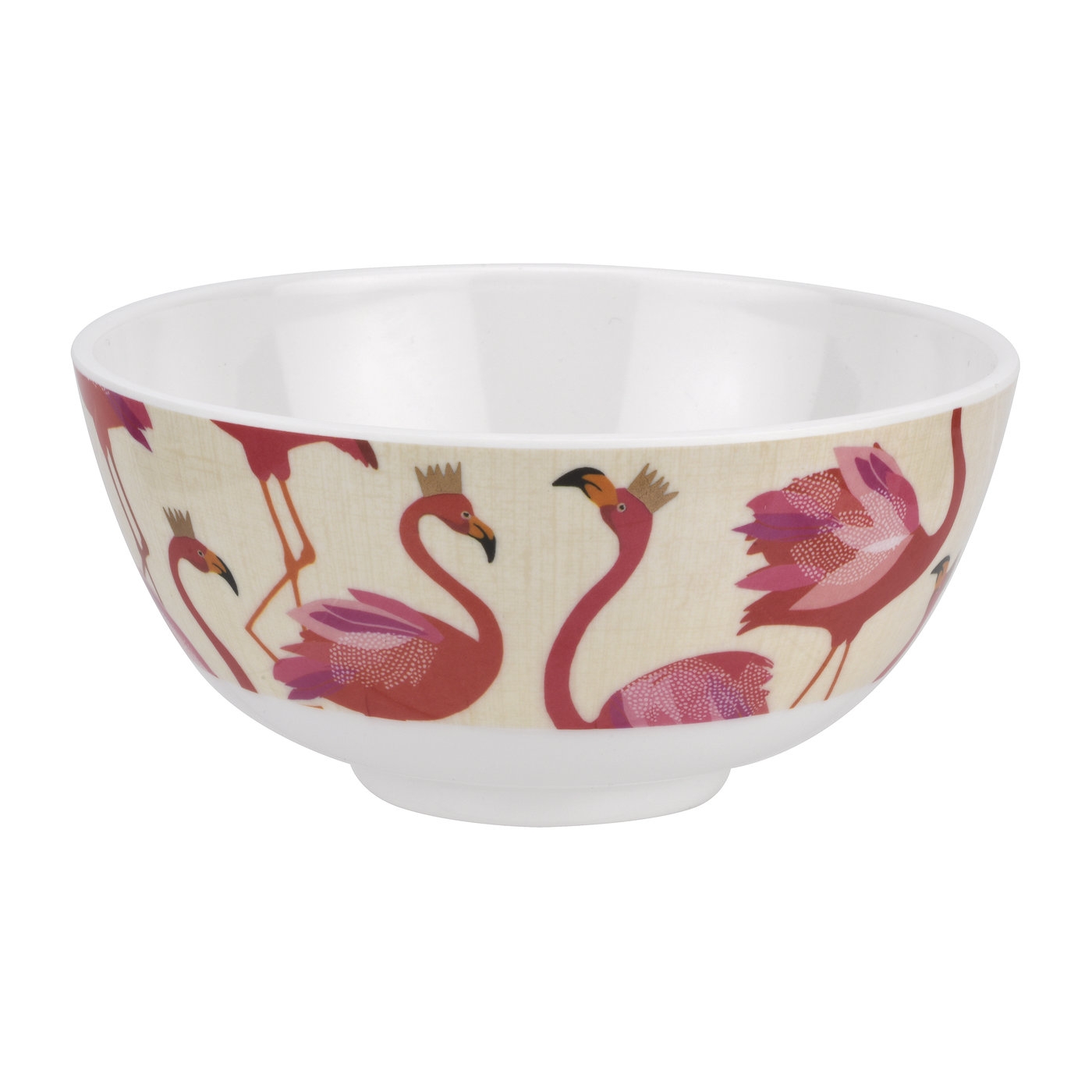 Sara Miller London Flamingo Melamine Bowl Set of 4 image number null