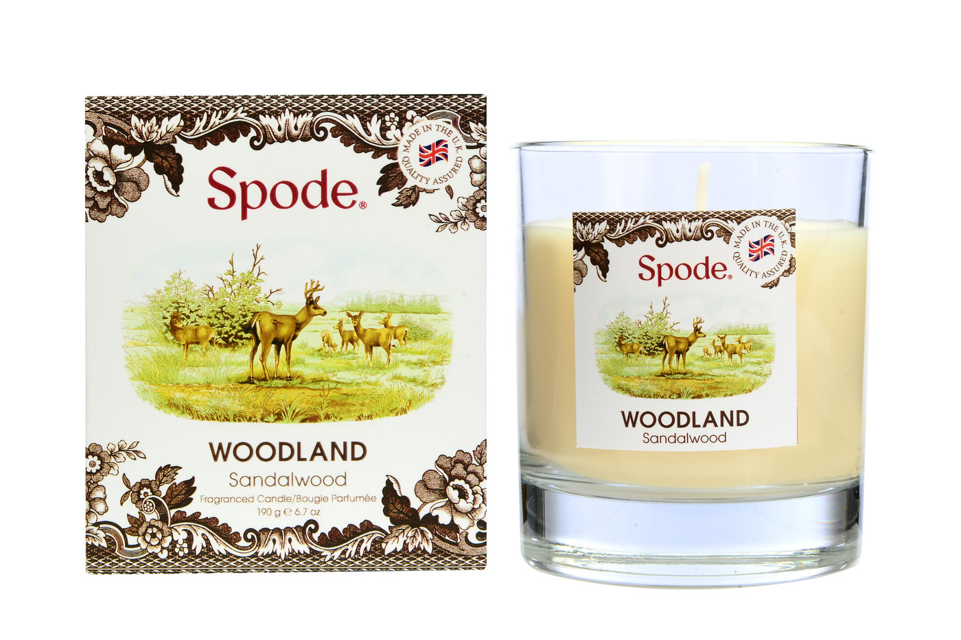 Woodland Small Glass Candle- Sandalwood image number null