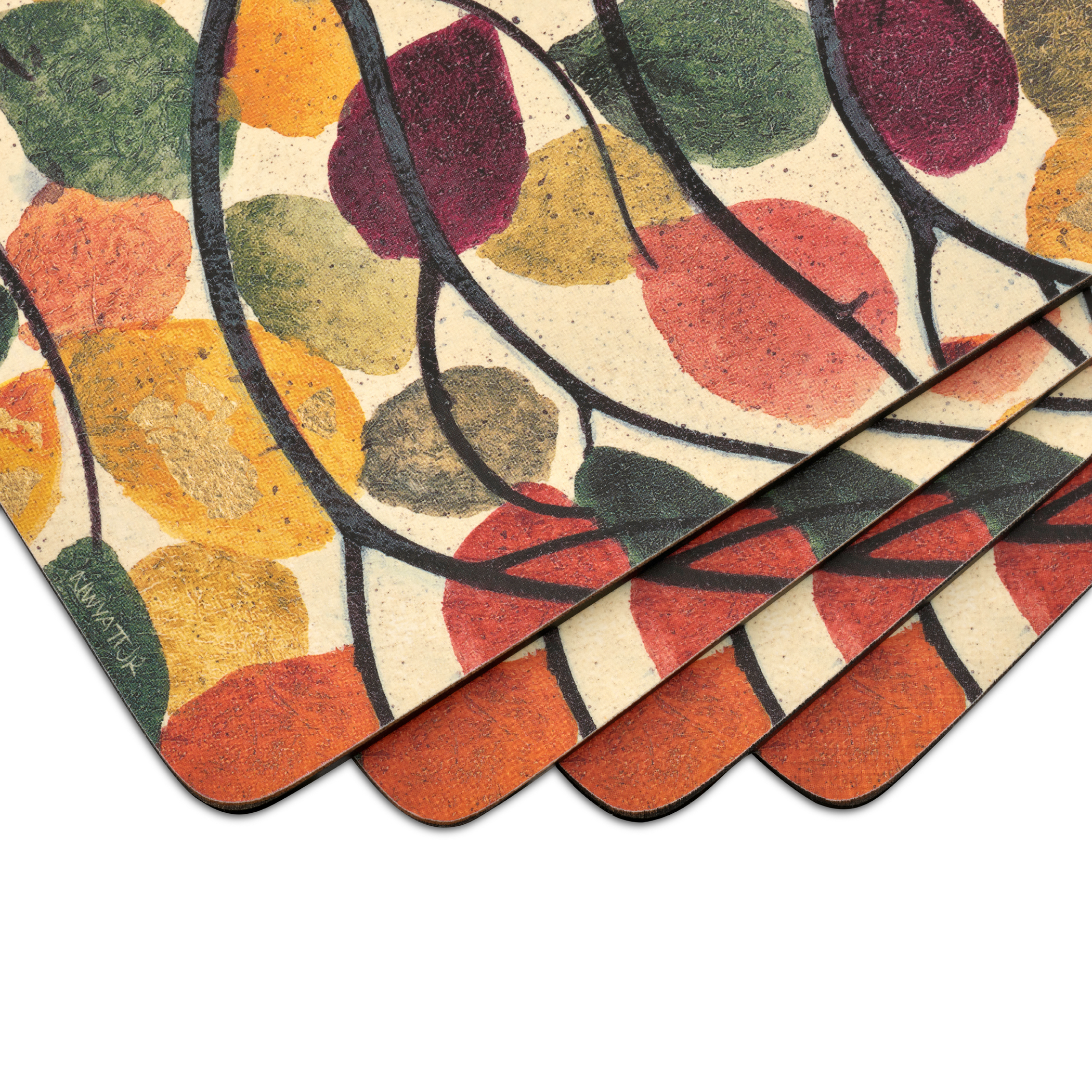 Dancing Branches Set of 4 Large Placemats image number null