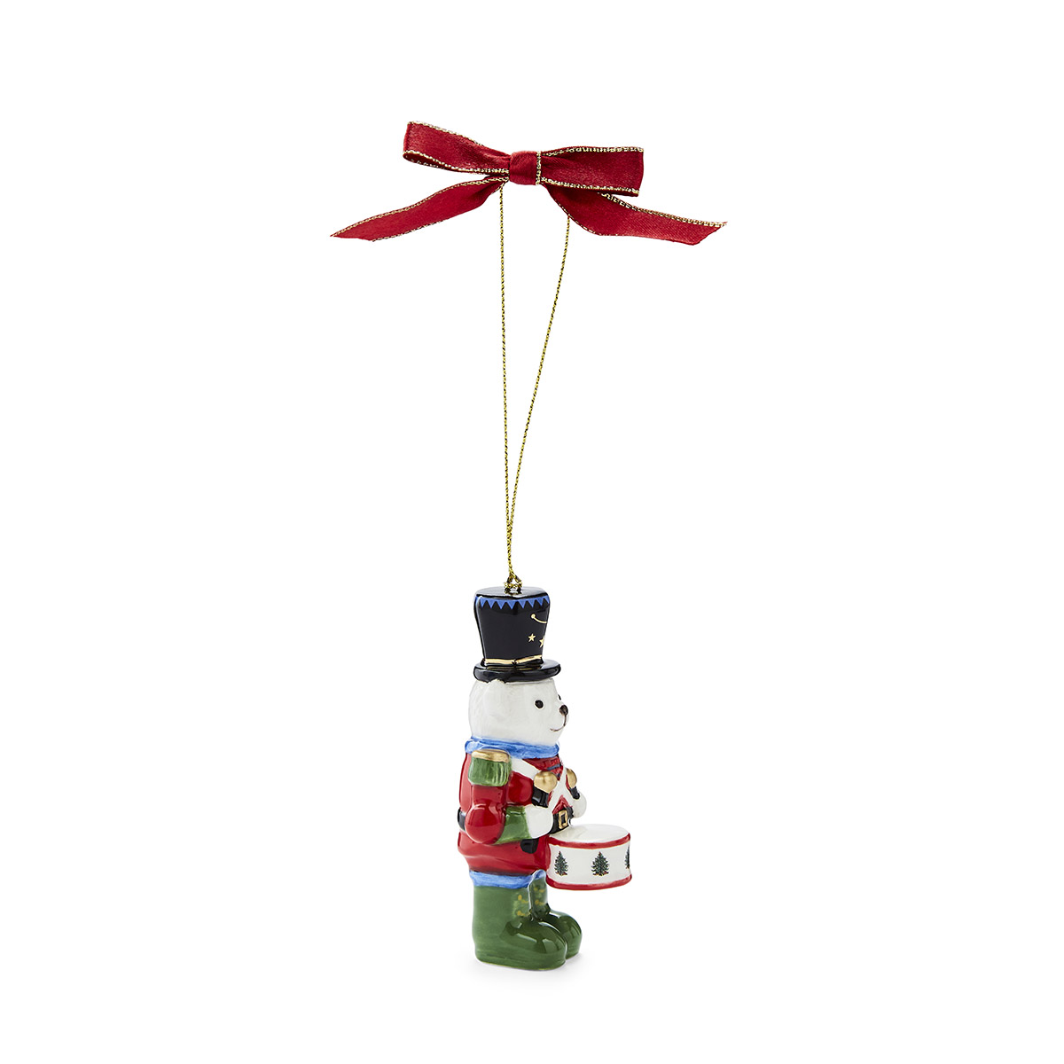 Christmas Tree Teddy Bear Nutcracker Ornament image number null