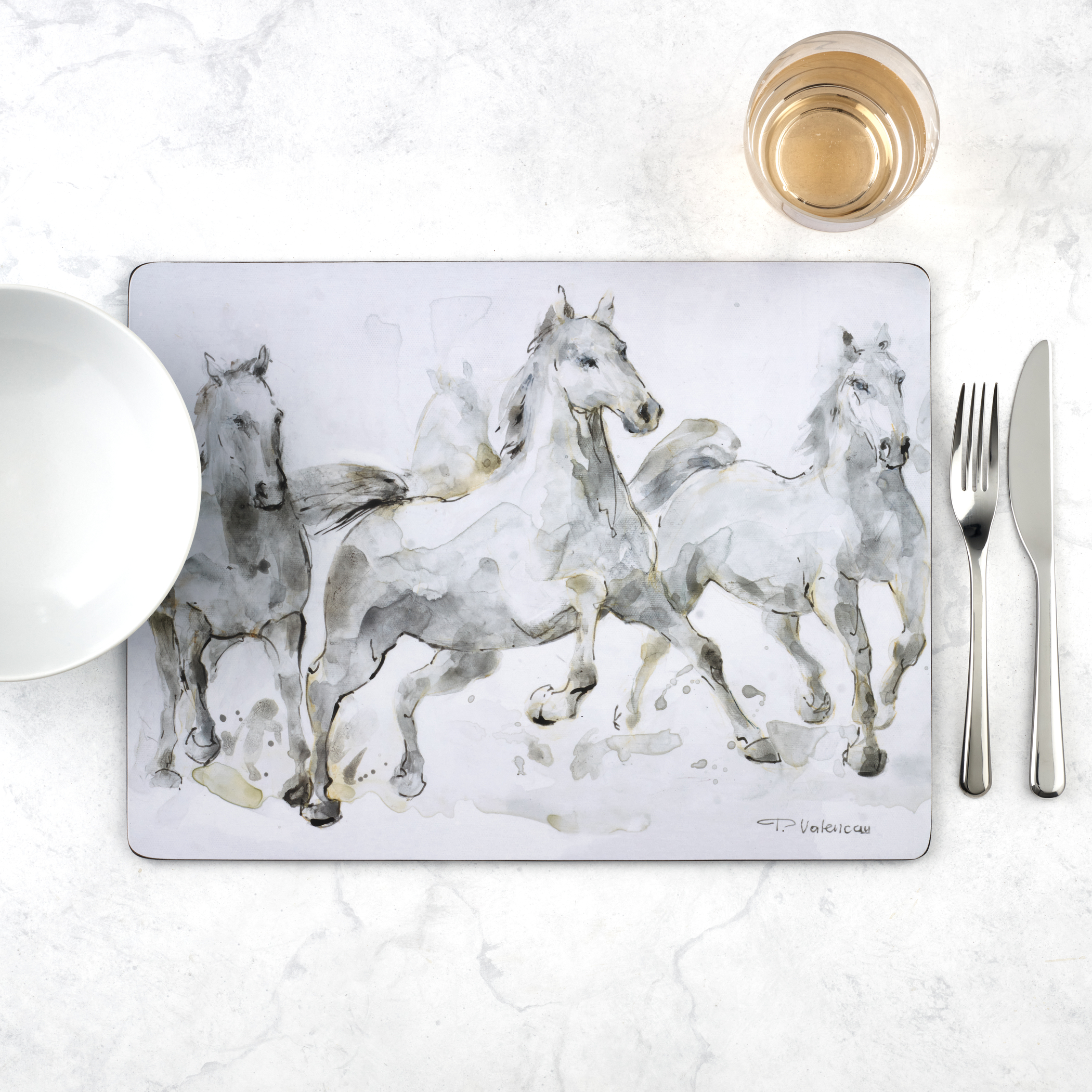 Spirited Horses Placemats Set of 4 image number null