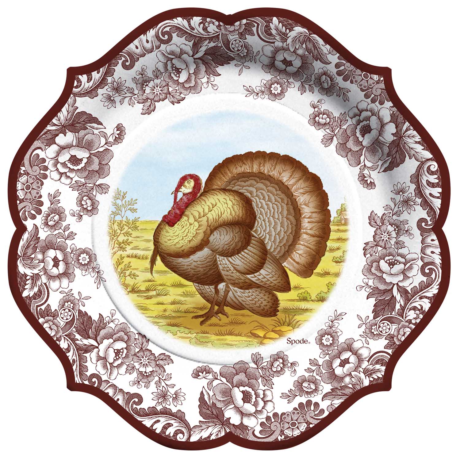 Woodland Turkey Dinner Plate (8 Ct) image number null