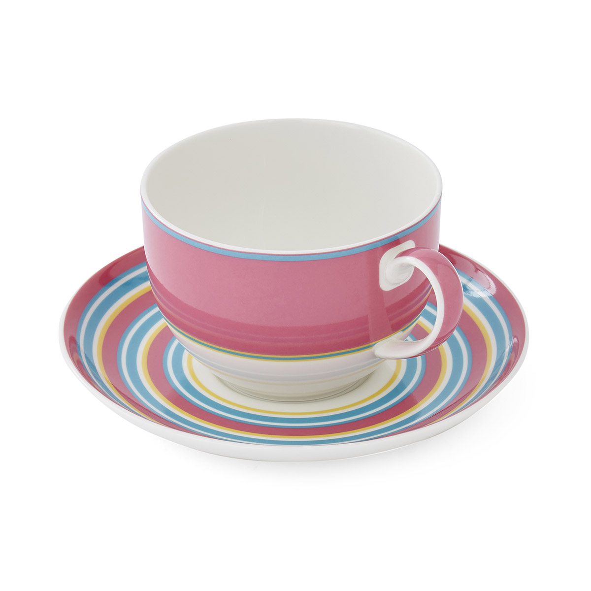 Kit Kemp Calypso Teacup & Saucer - Pink image number null