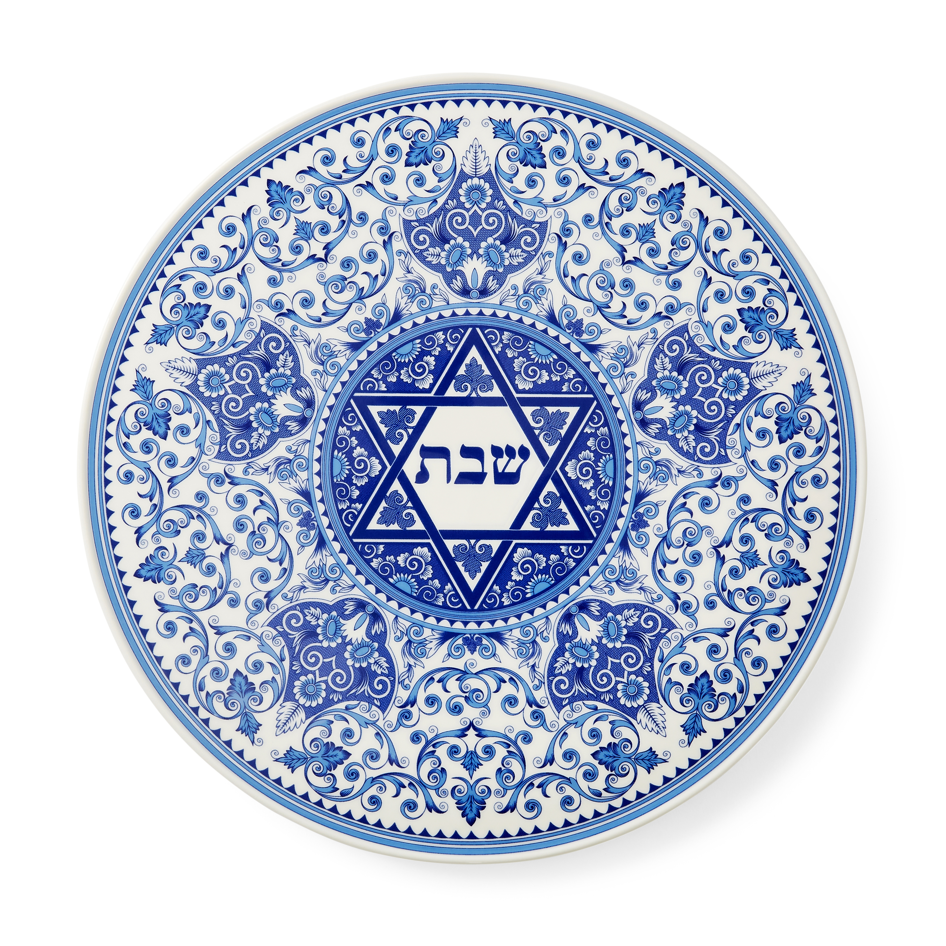 Judaica Round Challah Tray image number null