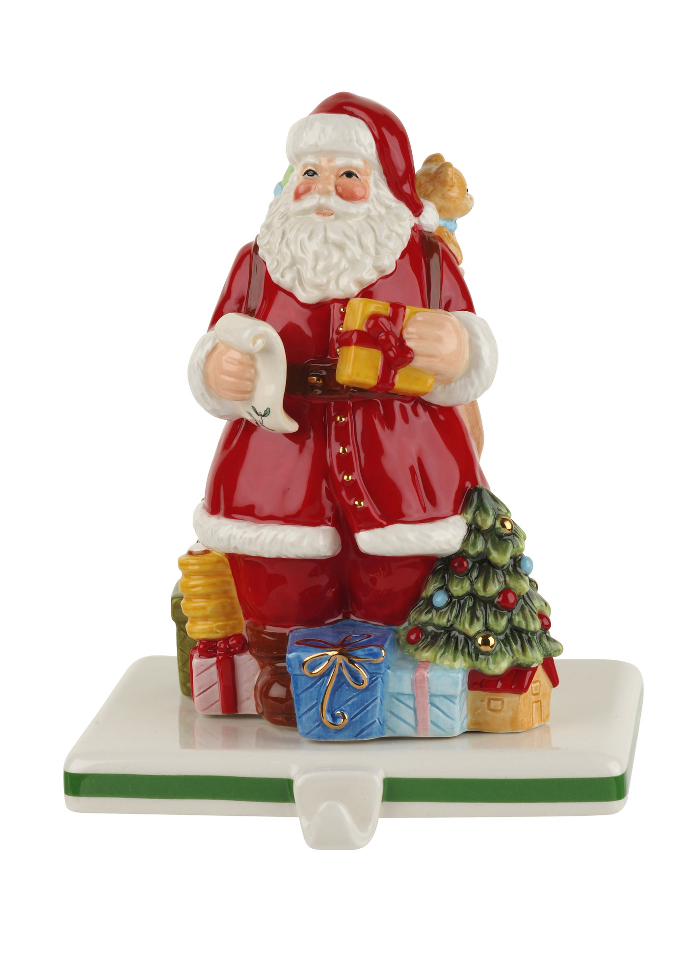 Christmas Tree 6.5 Inch Santa Stocking Holder image number null