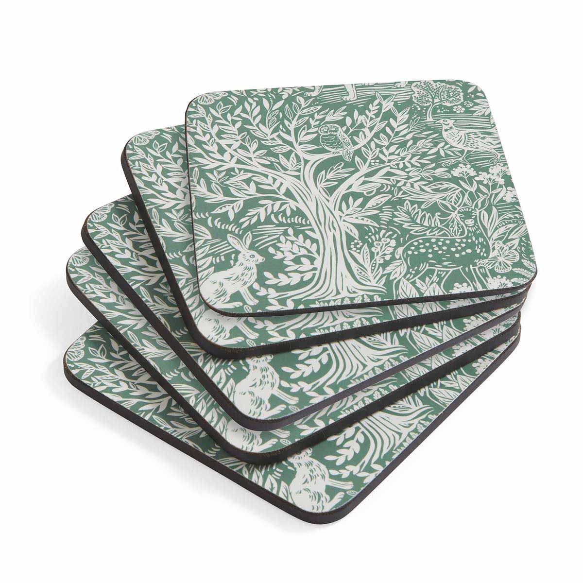 Tapestry Sage Set of 6 Coasters image number null