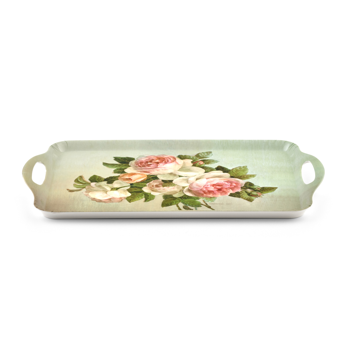 Antique Rose Large Handled Tray image number null