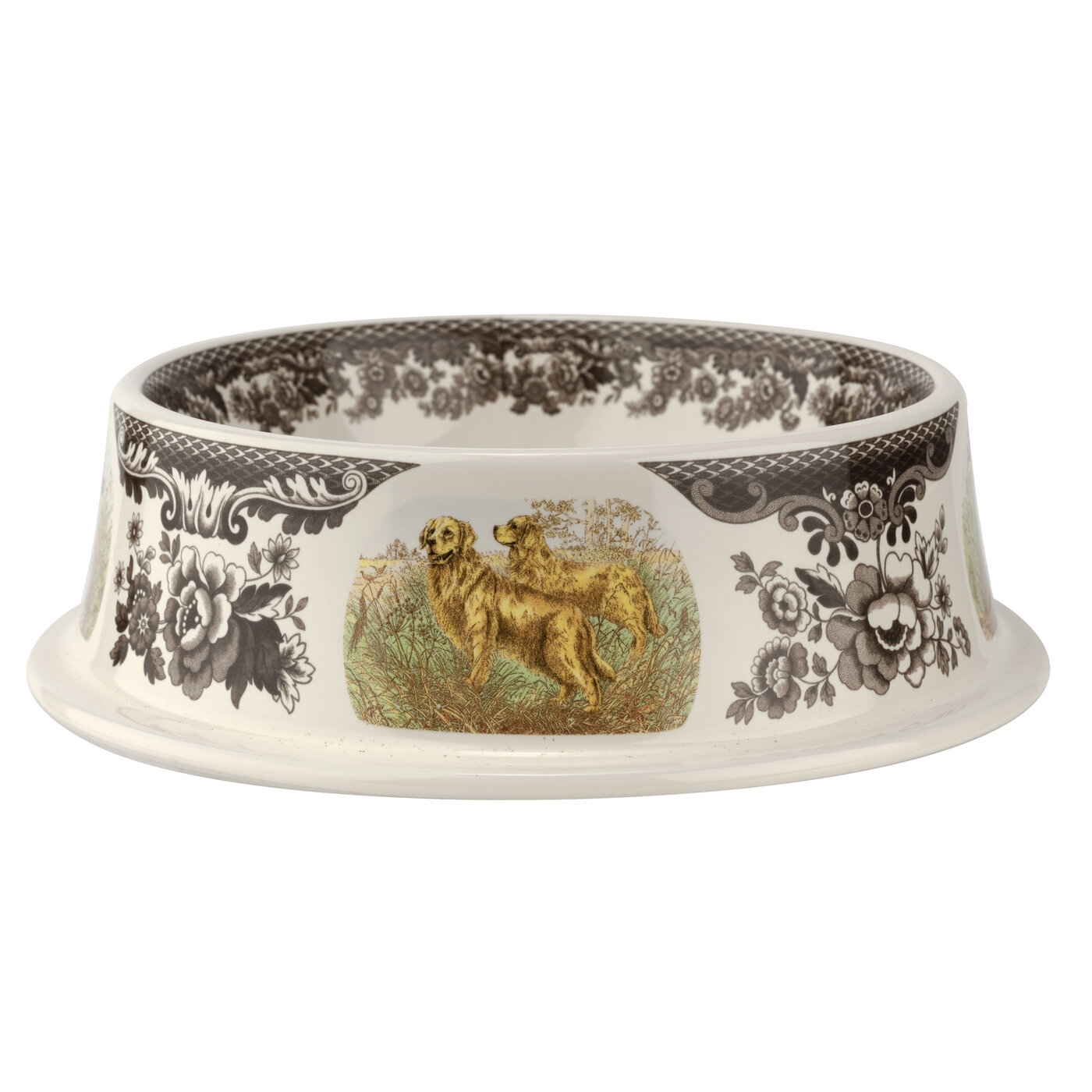 Spode Woodland 8.5 Inch Pet Bowl Assorted Dogs image number null