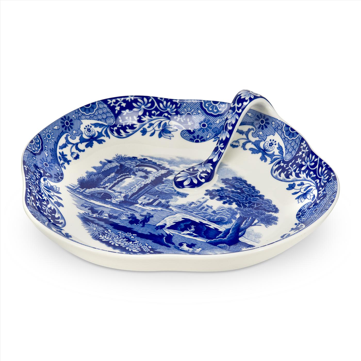 Blue Italian Handled Tray image number null