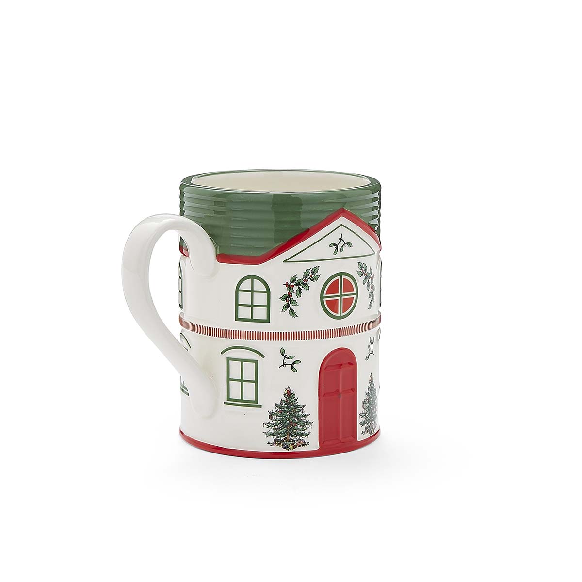 Christmas Tree Village Green Mug image number null