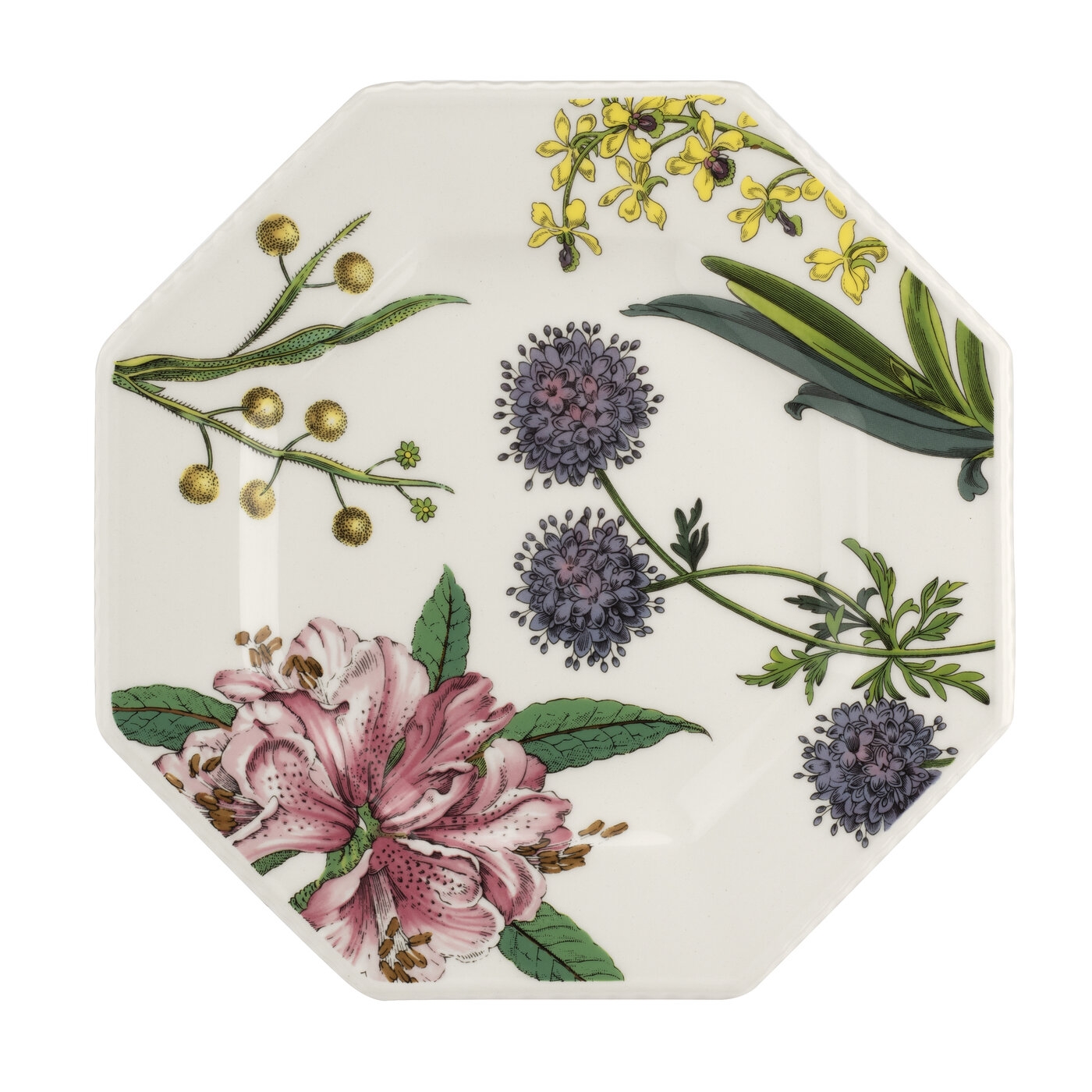 Spode Stafford Blooms 9.5 Inch Octagonal Plate Spode