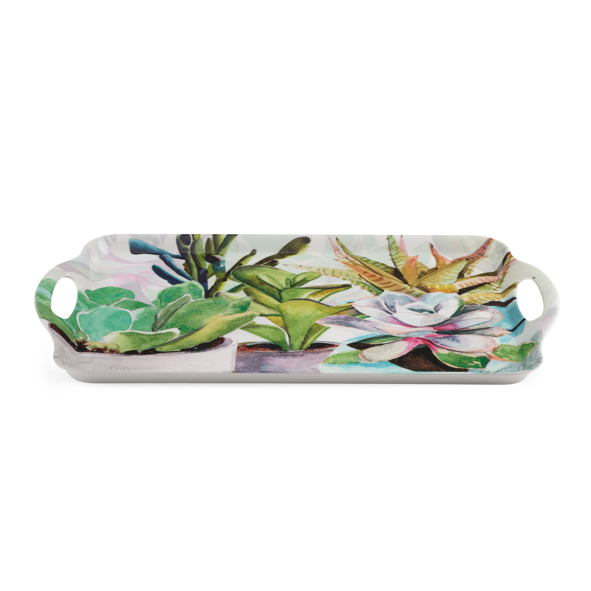 Succulents Large Handled Tray image number null
