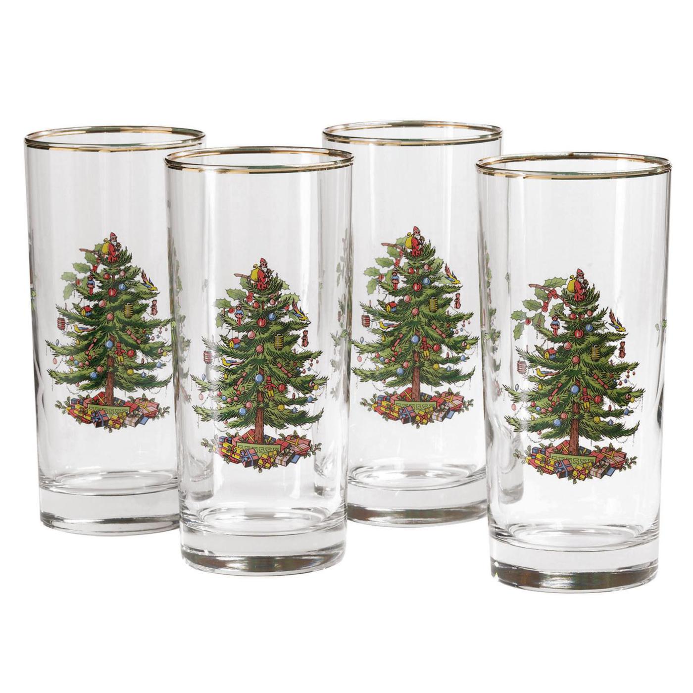 Christmas Tree Highballs Set of 4 image number null