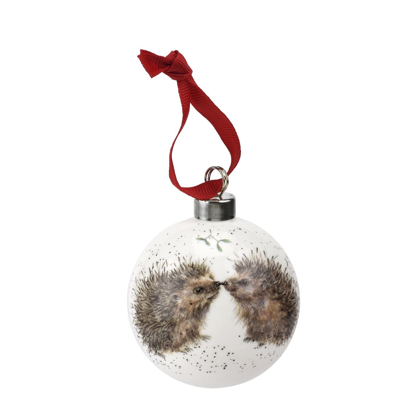 Wrendale Designs Hedgehugs Christmas Bauble image number null