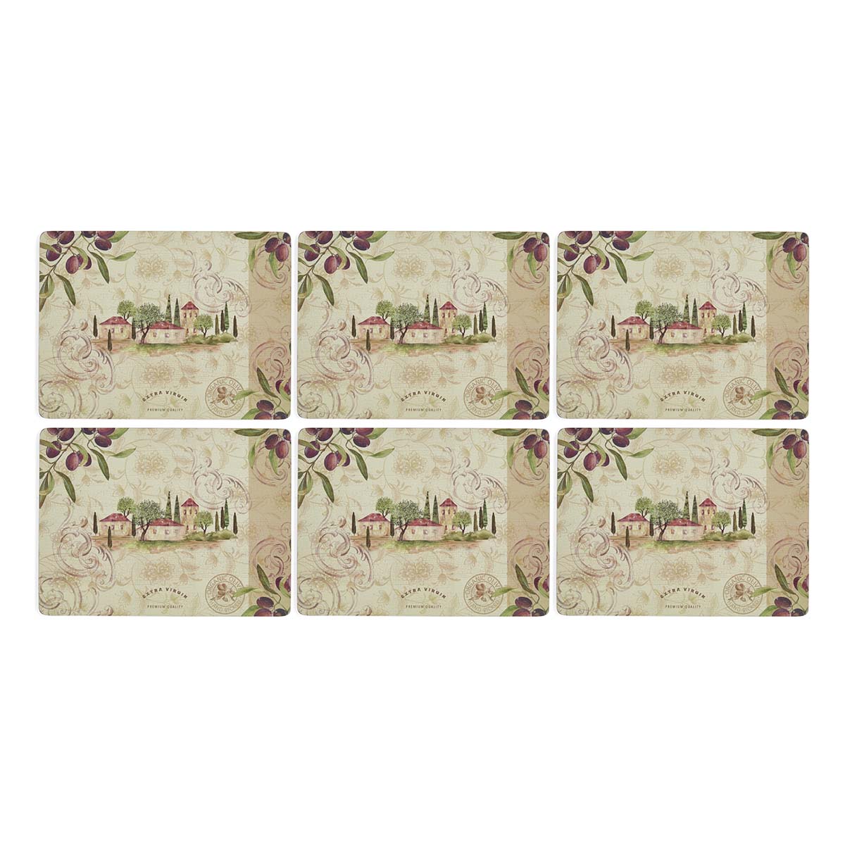 Olive Orchard Set of 4 Large Placemats image number null